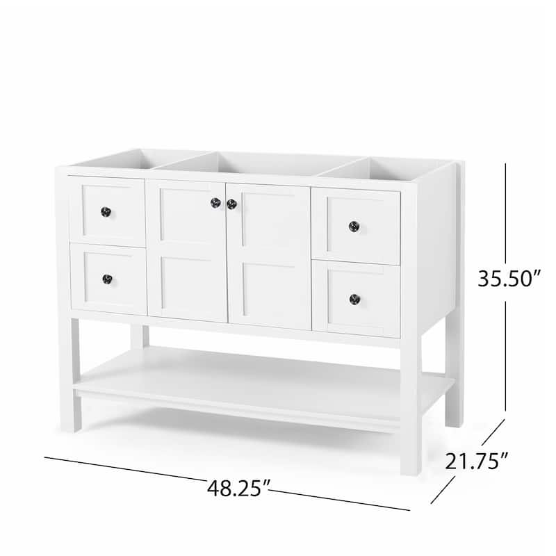 Jamison 48" Wood Bathroom Vanity (Counter Top Not Included) by Christopher Knight Home