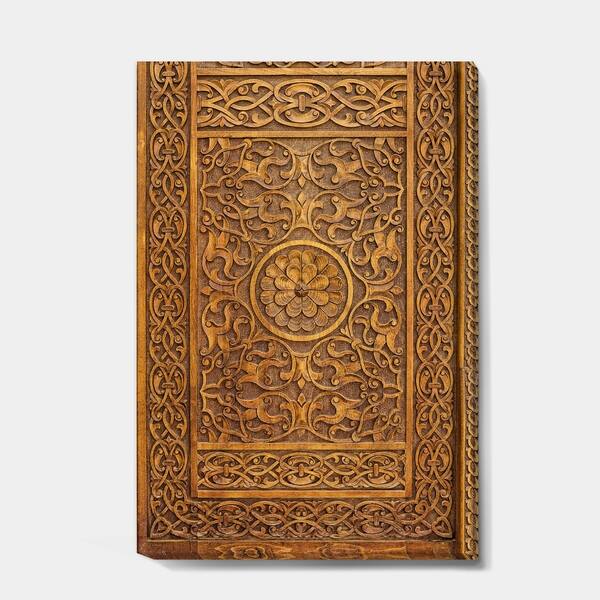 Shop Designart Old Carved Wooden Door Vintage Gallery Wrapped Canvas Multi Color Overstock 26063985