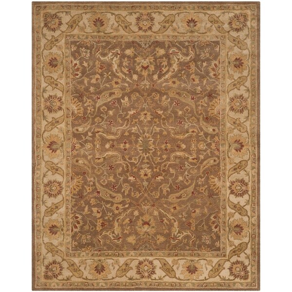Safavieh Handmade Antiquities Treasure Brown/ Gold Wool Rug - 7'6" x 9'6"
