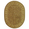 Safavieh Handmade Treasure Brown/ Gold Wool Rug (7'6 x 9'6 Oval) - 7'6' x 9'6' oval