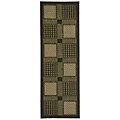 Safavieh Lakeview Black/ Sand Indoor/ Outdoor Runner (2' 4x 6'7)