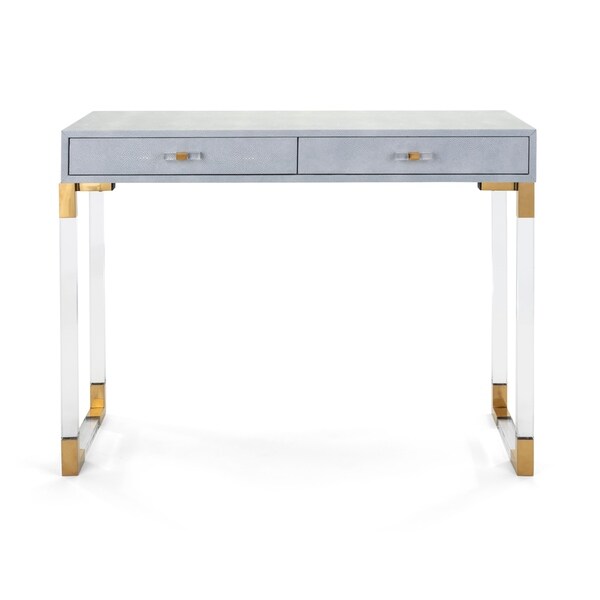 Shop Two Drawer Wooden Console Table with Acrylic Sled 