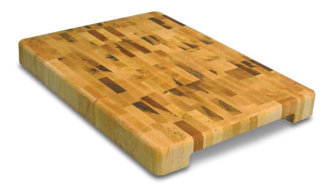 Contemporary End Grain Chopping Block - Brown