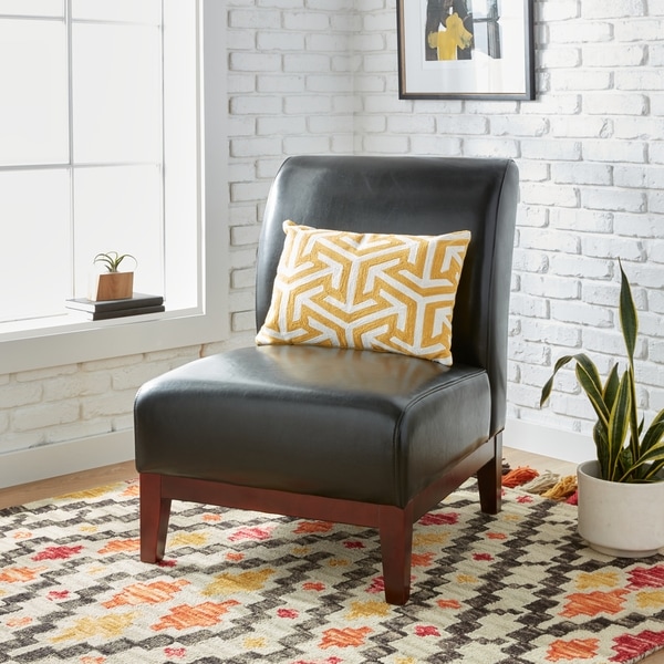 Cole Black Leather Chair