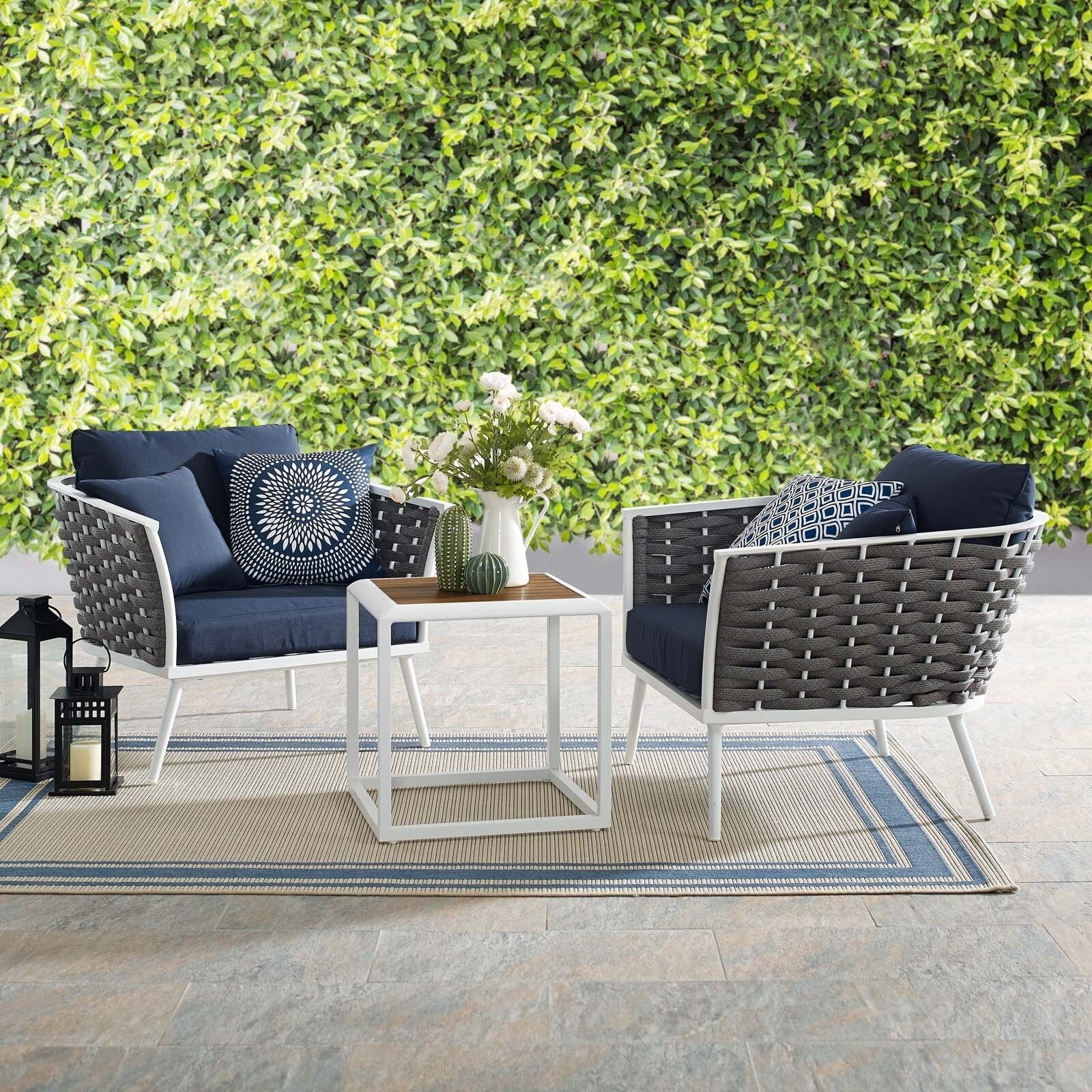 Outdoor Chair Cushion, Black, 19.5L x 6W 19.5H , Polyester | Kirkland's Home