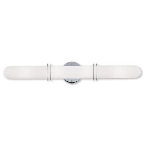 Livex Lighting Pelham 4 Light Polished Chrome Bath Vanity - Polished chrome - Polished chrome