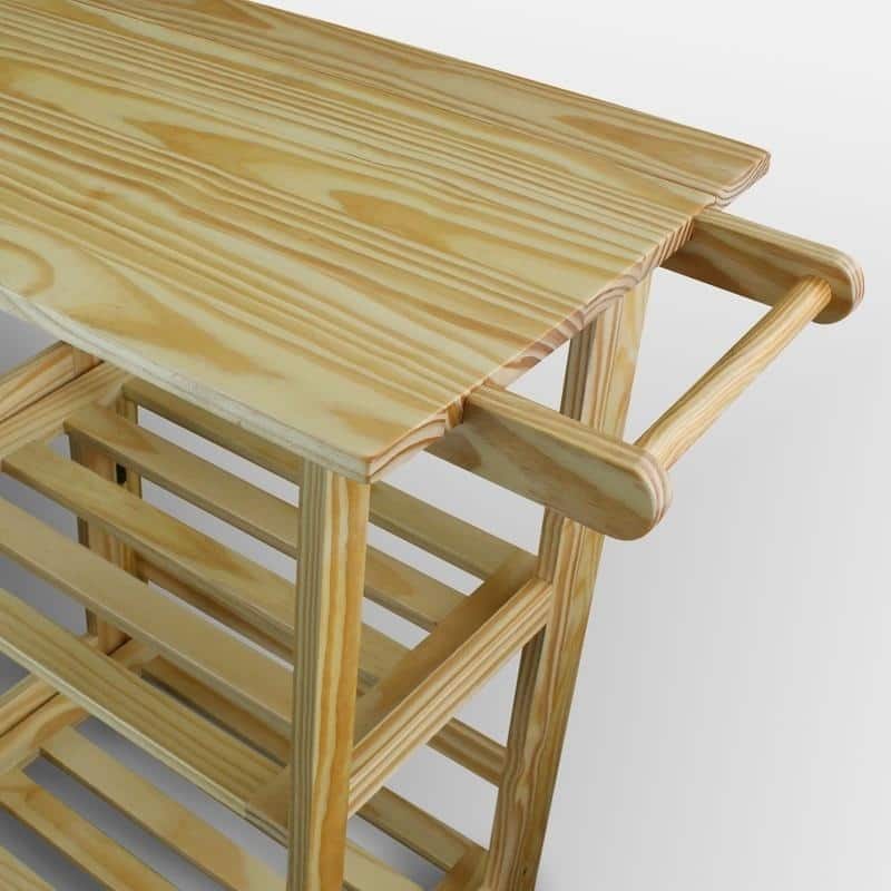 Trek Folding Kitchen Cart - Natural