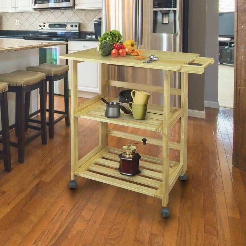 Trek Folding Kitchen Cart - Natural