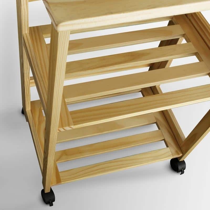 Trek Folding Kitchen Cart - Natural