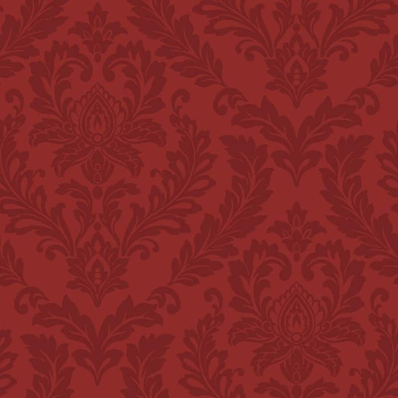 Red Damask Wallpaper, 20.5 in. x 33 ft. = 56 sq.ft - purples