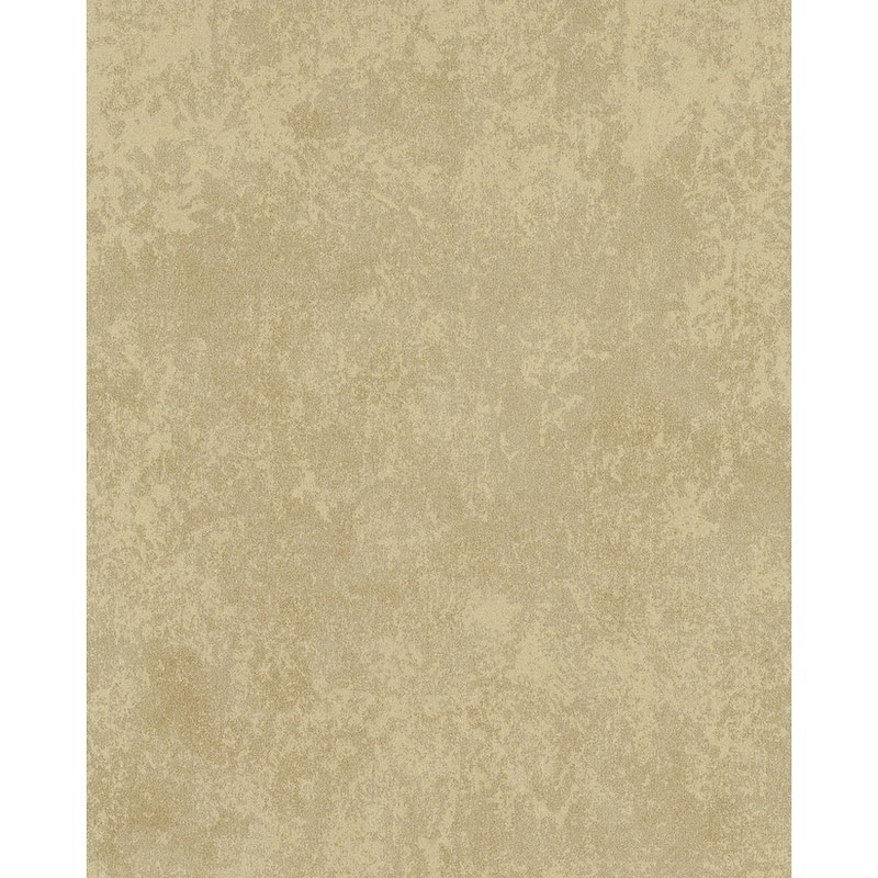 Shimmering Patina Wallpaper, 20.8 in x 33 ft - 20.8 in. x 33 ft. = 57.2 sq.ft. - Taupe/Gold
