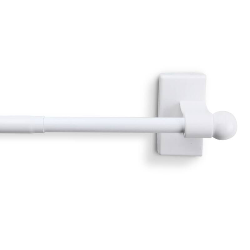 InStyleDesign Magnetic Curtain Rod 28-48 inch - 28 to 48 inches - White
