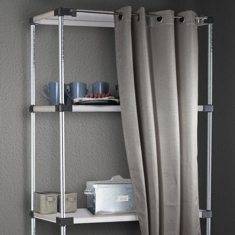 InStyleDesign Magnetic Curtain Rod 28-48 inch