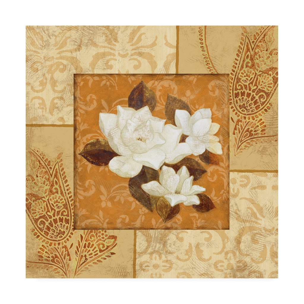 Pablo Esteban Magnolia 1 Beige Canvas Art