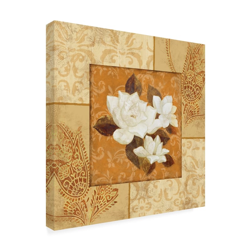 Pablo Esteban Magnolia 1 Beige Canvas Art