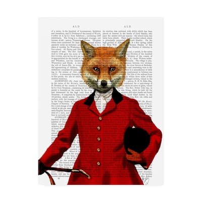 Fab Funky Fox Hunter 2, Portrait Canvas Art