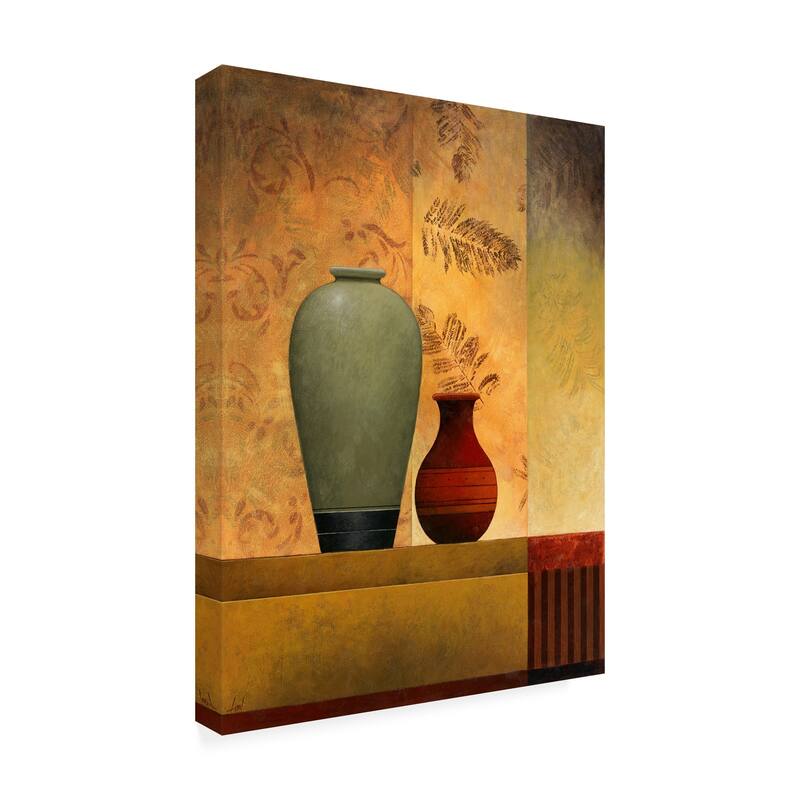 Pablo Esteban Vases Over Panels 2 Canvas Art