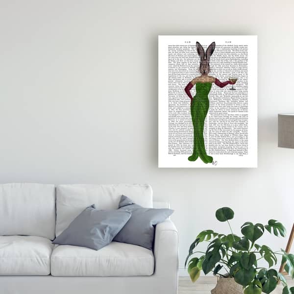 Fab Funky Rabbit Green Dress Canvas Art - Bed Bath & Beyond - 26171819 Fab Funky Rabbit Green Dress Canvas Art - Bed Bath & Beyond - 26171819
