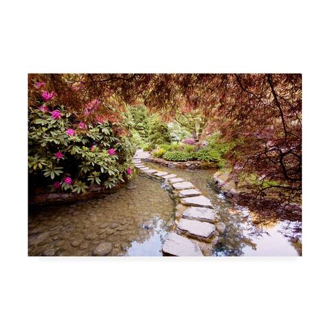Monte Nagler Stepping Stones at Butchart Gardens Victoria B.C. Art