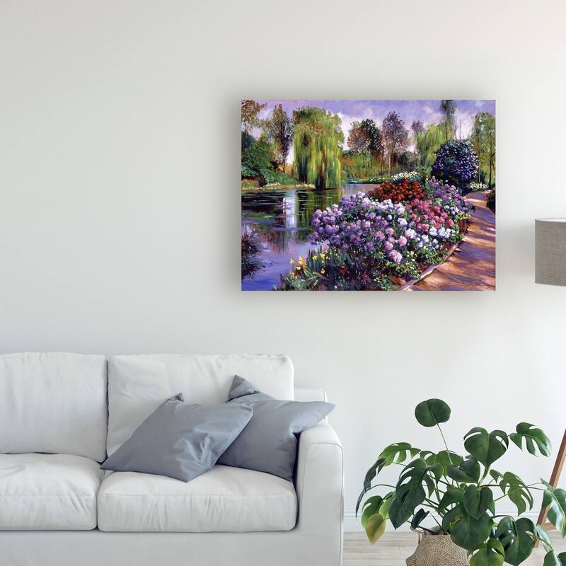 David Lloyd Glover Promise Of Spring Garden Path Canvas Art