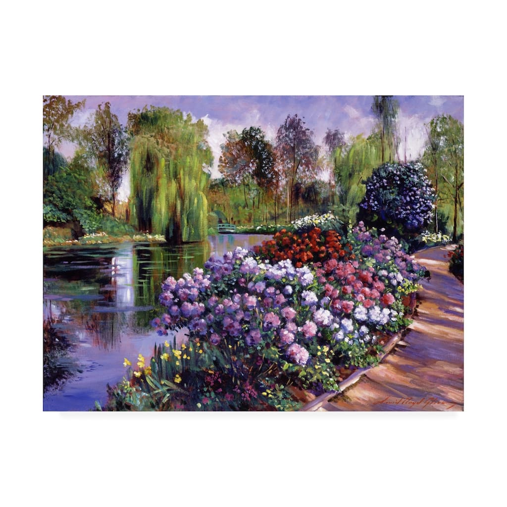 David Lloyd Glover Promise Of Spring Garden Path Canvas Art