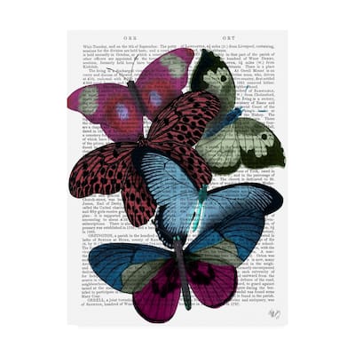 Fab Funky Big Bold Butterflies 1 Canvas Art