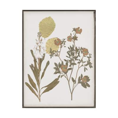 Jennifer Goldberger Book Pressed Flowers I Canvas Art