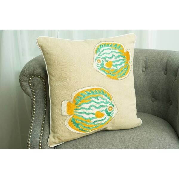 Shop Bright Fish Decorative Pillow Free Shipping Today