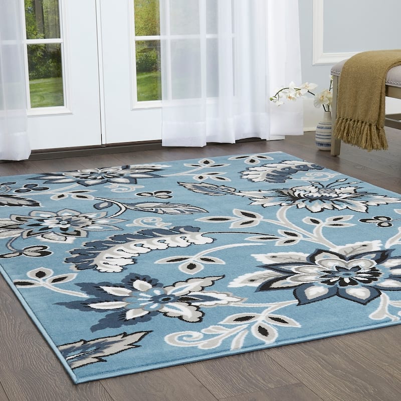 Home Dynamix Tremont Teaneck Contemporary Floral Area Rug