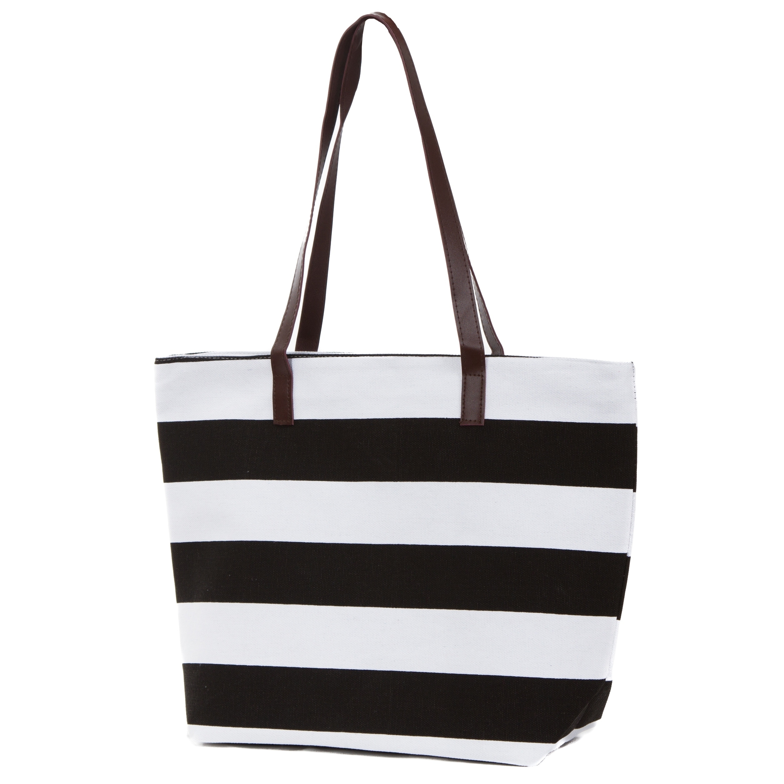 black and white striped handbags