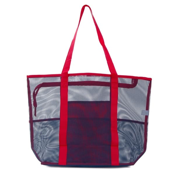 Picnic  Tote Bag Picnic Bag  Refrigerator Compartment Oversized Zipper Closed Beach Bag for Shopping  Camping Mesh Beach Bag