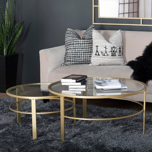 Shop Offex Home Corbel Modern Round Nesting Coffee Table Set In