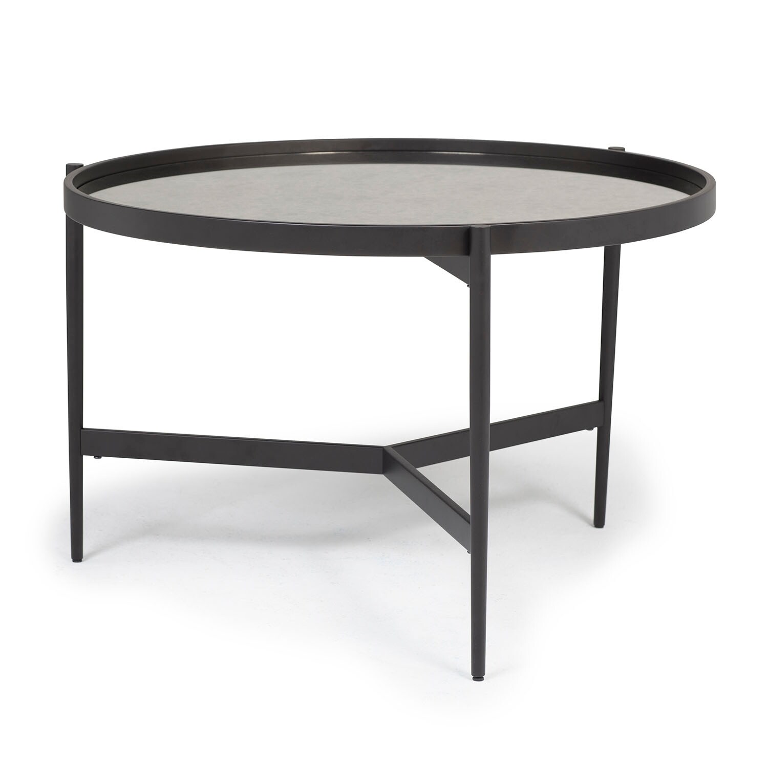 Shop Offex Home Estrade 36 Modern Round Coffee Table In Black