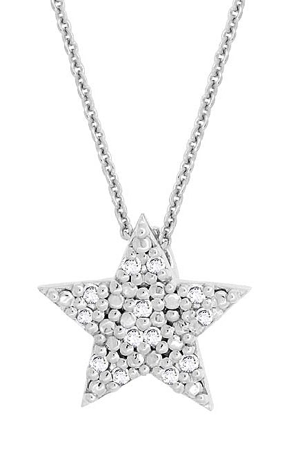 Shop DB Designs Sterling Silver 1/8ct TDW Diamond Star Necklace - On ...