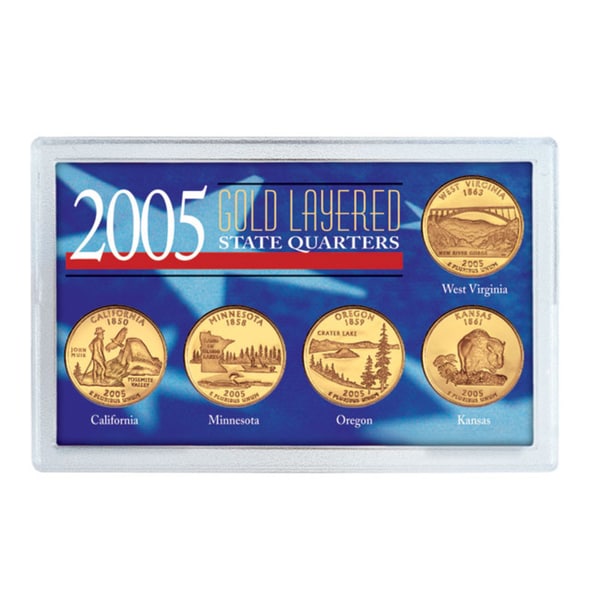 American Coin Treasures 2005 Gold-layered Statehood Quarters