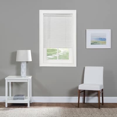 ACHIM Cordless GII Morningstar White 1" Light Filtering Mini Blind