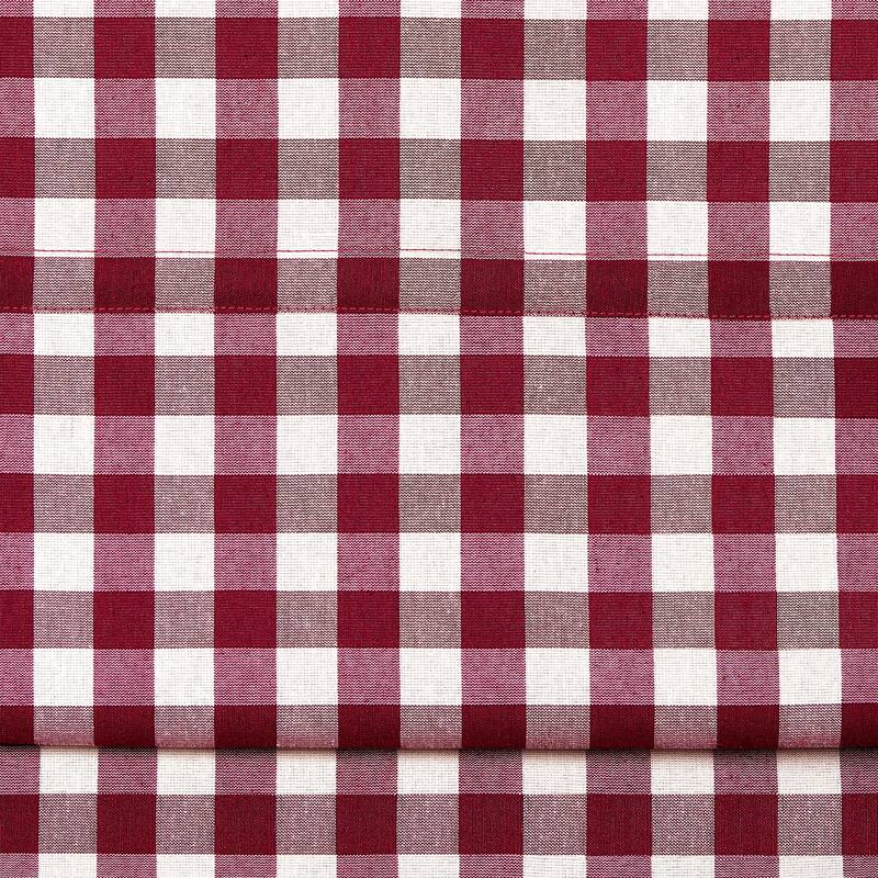ACHIM Cordless Buffalo Check Roman Window Shade - Burgundy