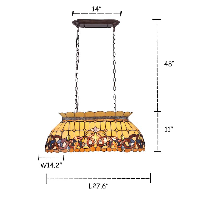 Tiffany 3-light Dark Bronze Island Pendant