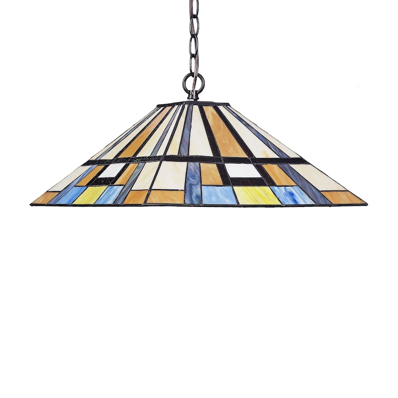 Tiffany 2-light Blackish Bronze Pendant