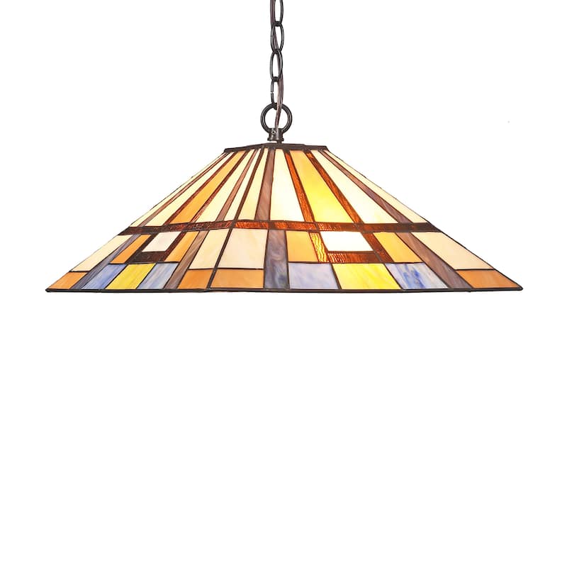 Tiffany 2-light Blackish Bronze Pendant