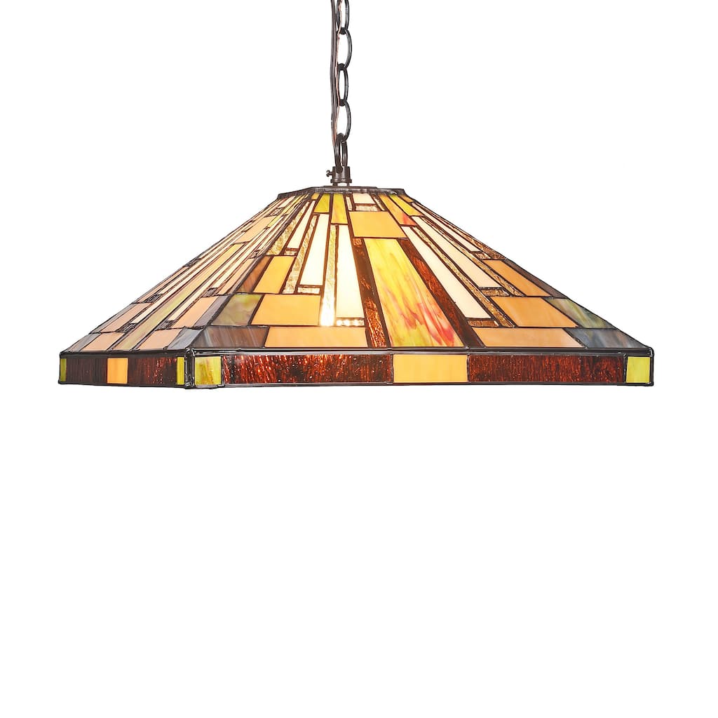 Tiffany 2-light Blackish Bronze Pendant