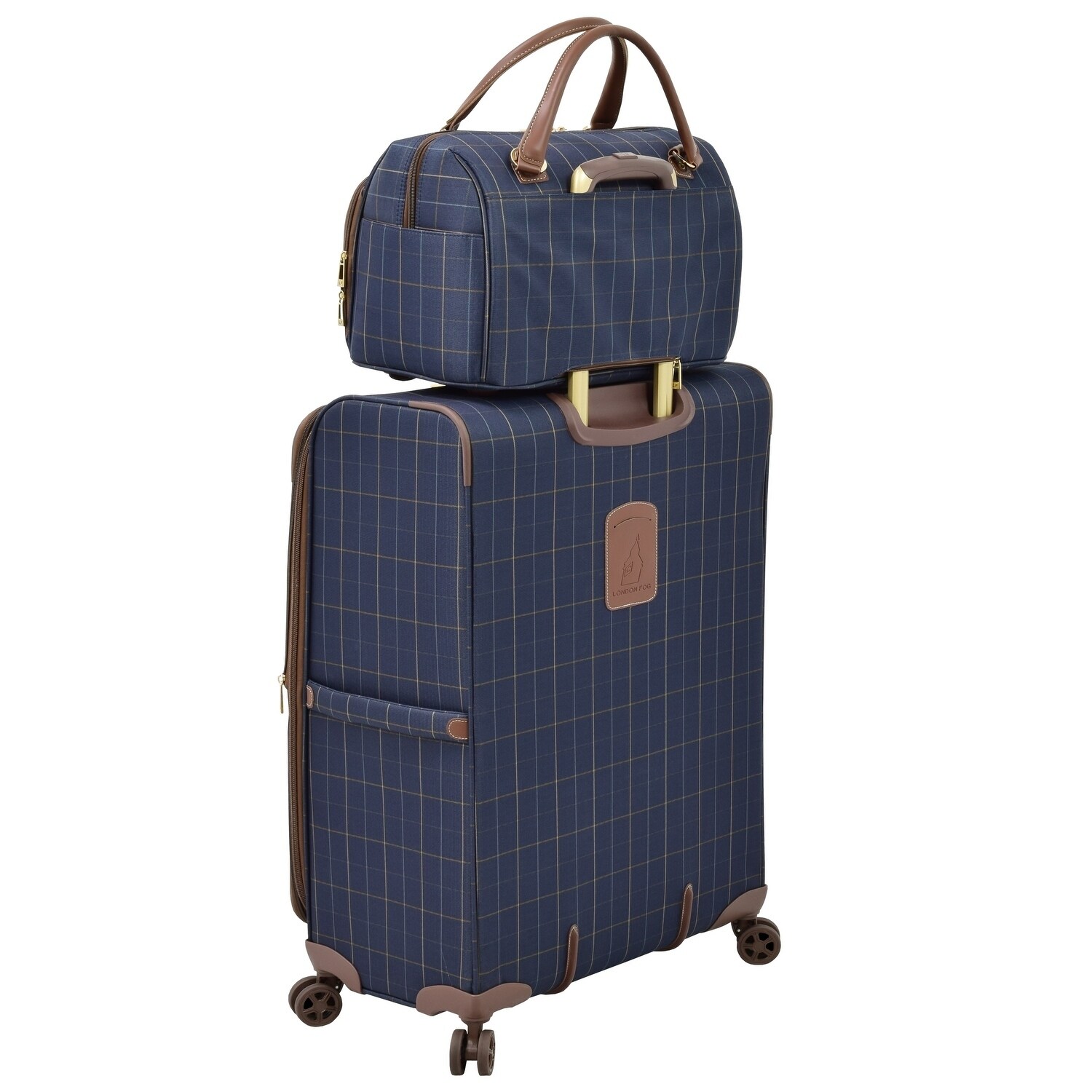 london fog luggage blue