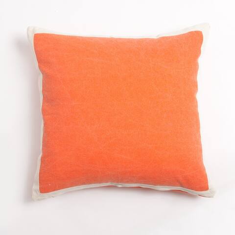 Theador Orange 20-inch Throw Pillow