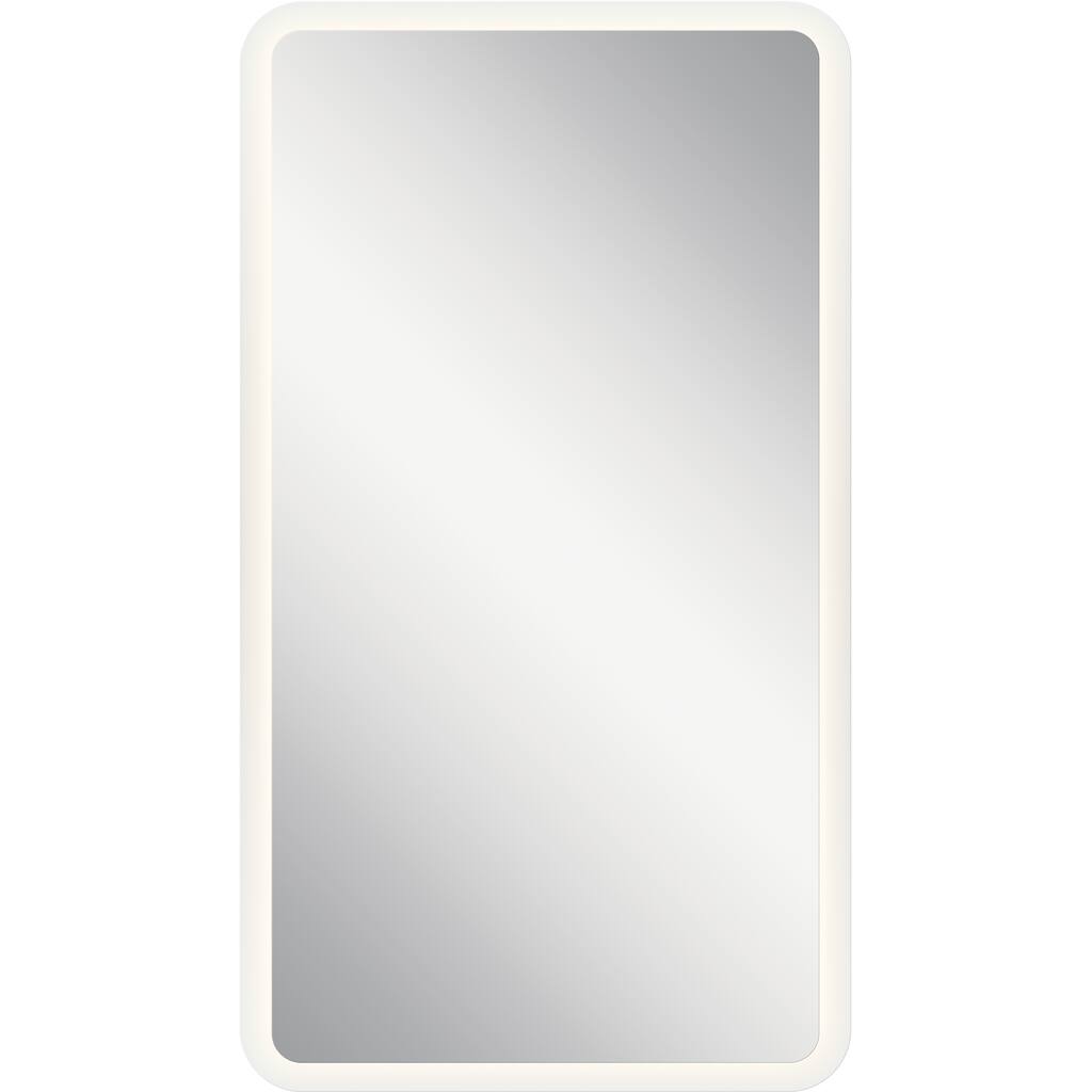 elan LED Backlit Mirror - White - A