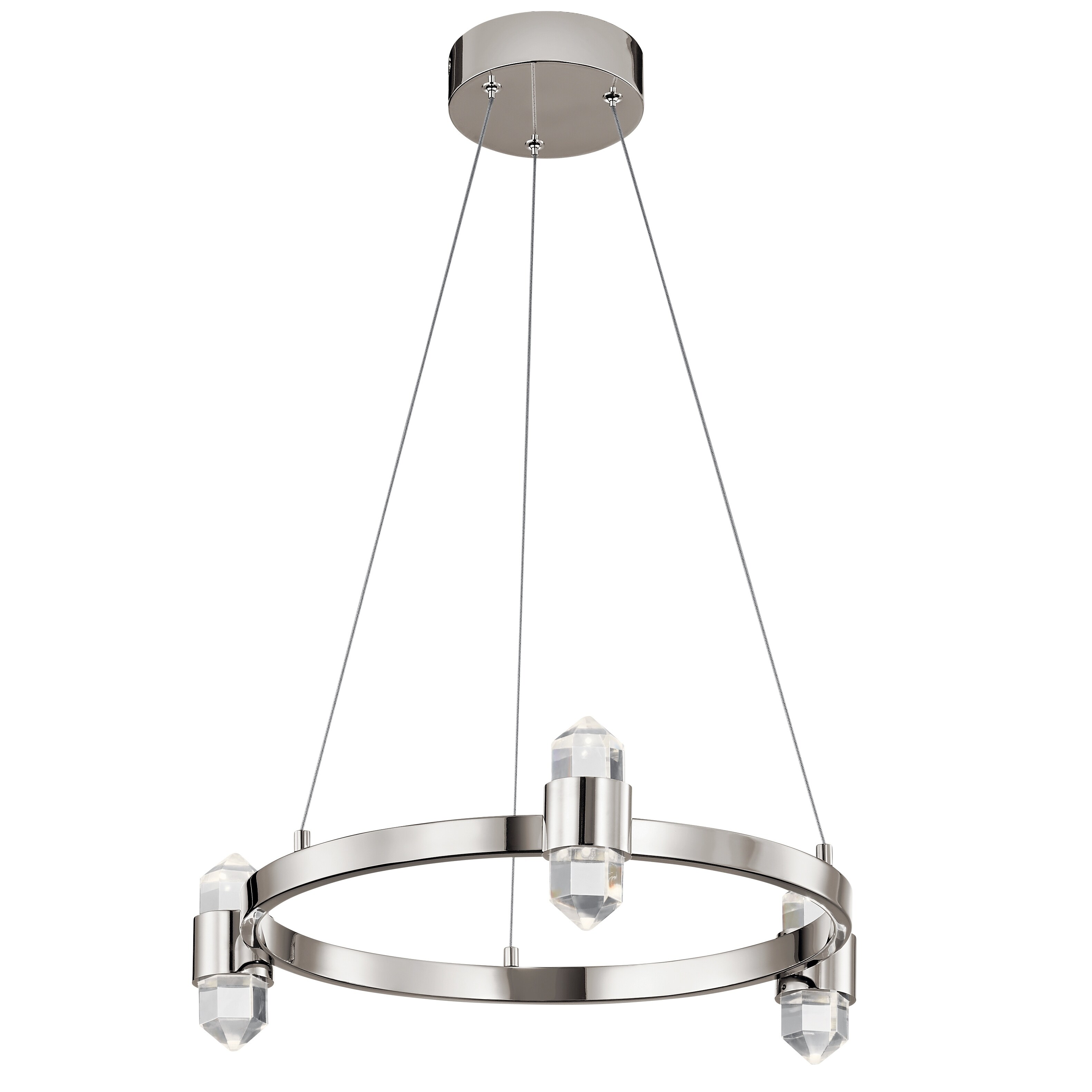 elan Arabella Polished Nickel 3-light Chandelier - Chandeliers For Bedrooms by Overstock.com