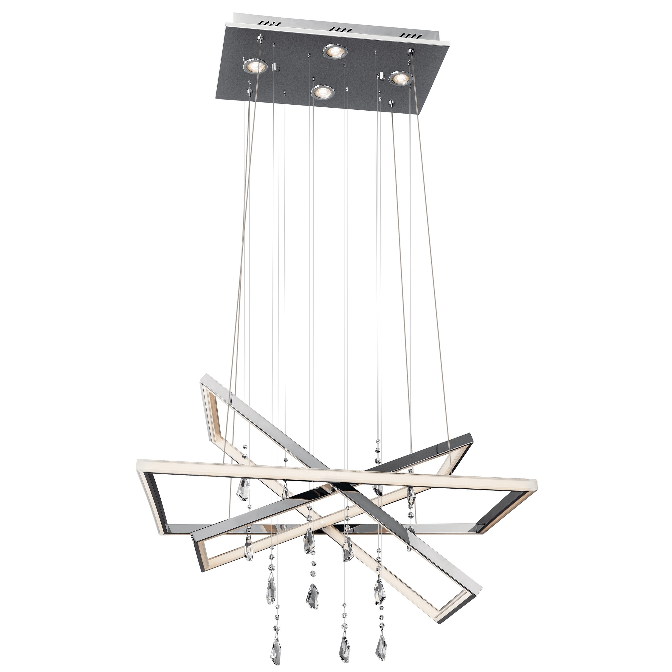 elan Maze Chrome Chandelier - Chandeliers For Bedrooms by Overstock.com