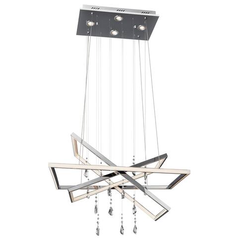 elan Maze Chrome Chandelier