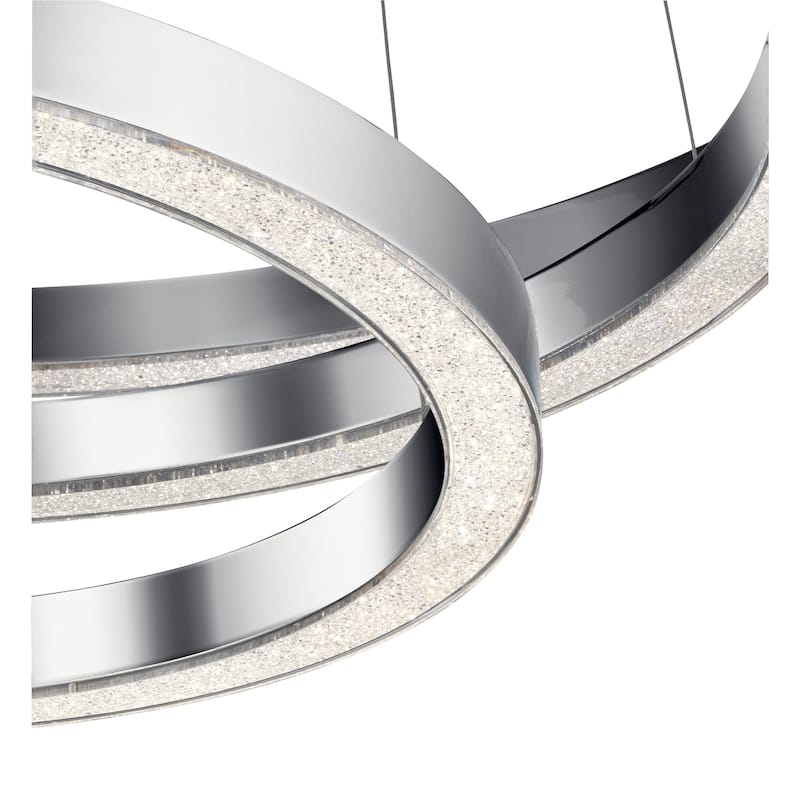 elan Opus Chrome 3-Ring Pendant
