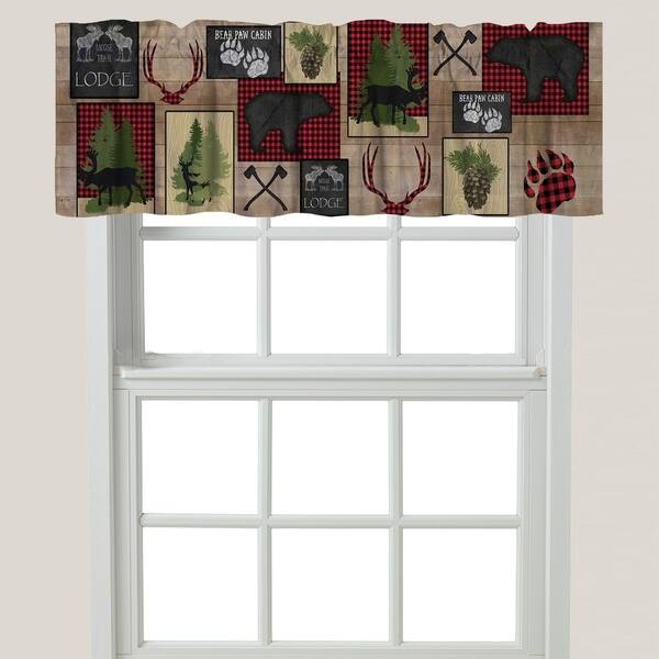 slide 1 of 1, Lumberjack Plaid Window Valance