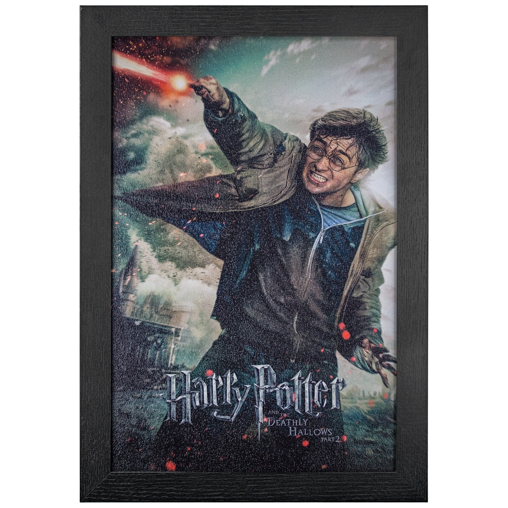 Shop American Art Decor Licensed Harry Potter Deathly Hallows Framed Art Multi Color Overstock 26234423